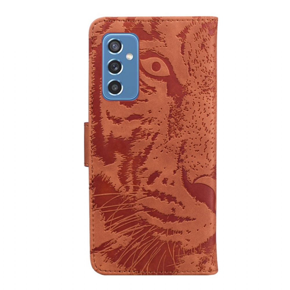 Lederhüllen Für Samsung Galaxy M52 5G Tiger-mandala