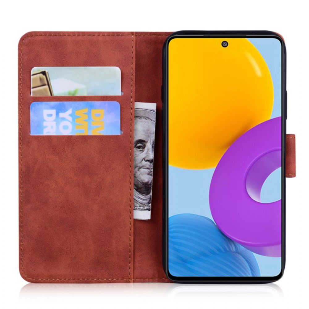 Lederhüllen Für Samsung Galaxy M52 5G Tiger-mandala