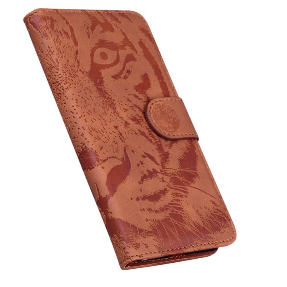 Lederhüllen Für Samsung Galaxy M52 5G Tiger-mandala