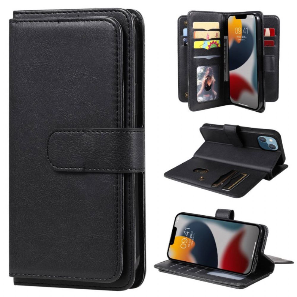 Flip Case Für iPhone 14 10 Kartenhalter