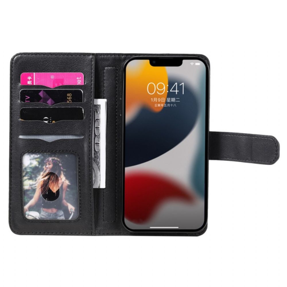Flip Case Für iPhone 14 10 Kartenhalter
