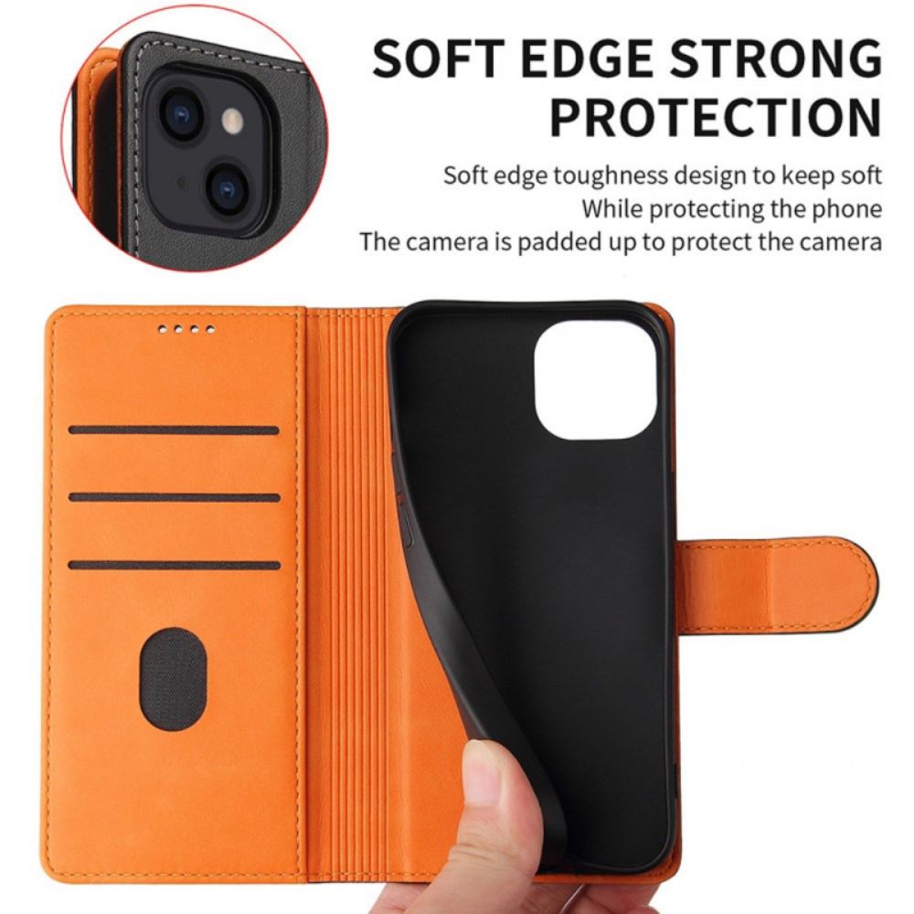 Flip Case Für iPhone 14 Business Zweifarbig