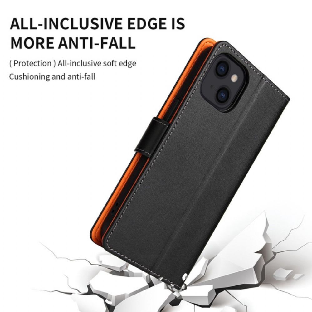 Flip Case Für iPhone 14 Business Zweifarbig