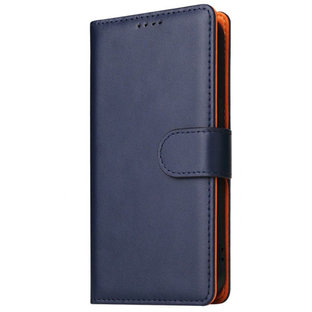 Flip Case Für iPhone 14 Business Zweifarbig