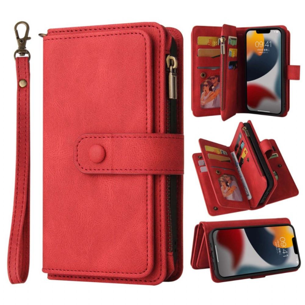 Flip Case Für iPhone 14 Multifunktionaler Kartenhalter