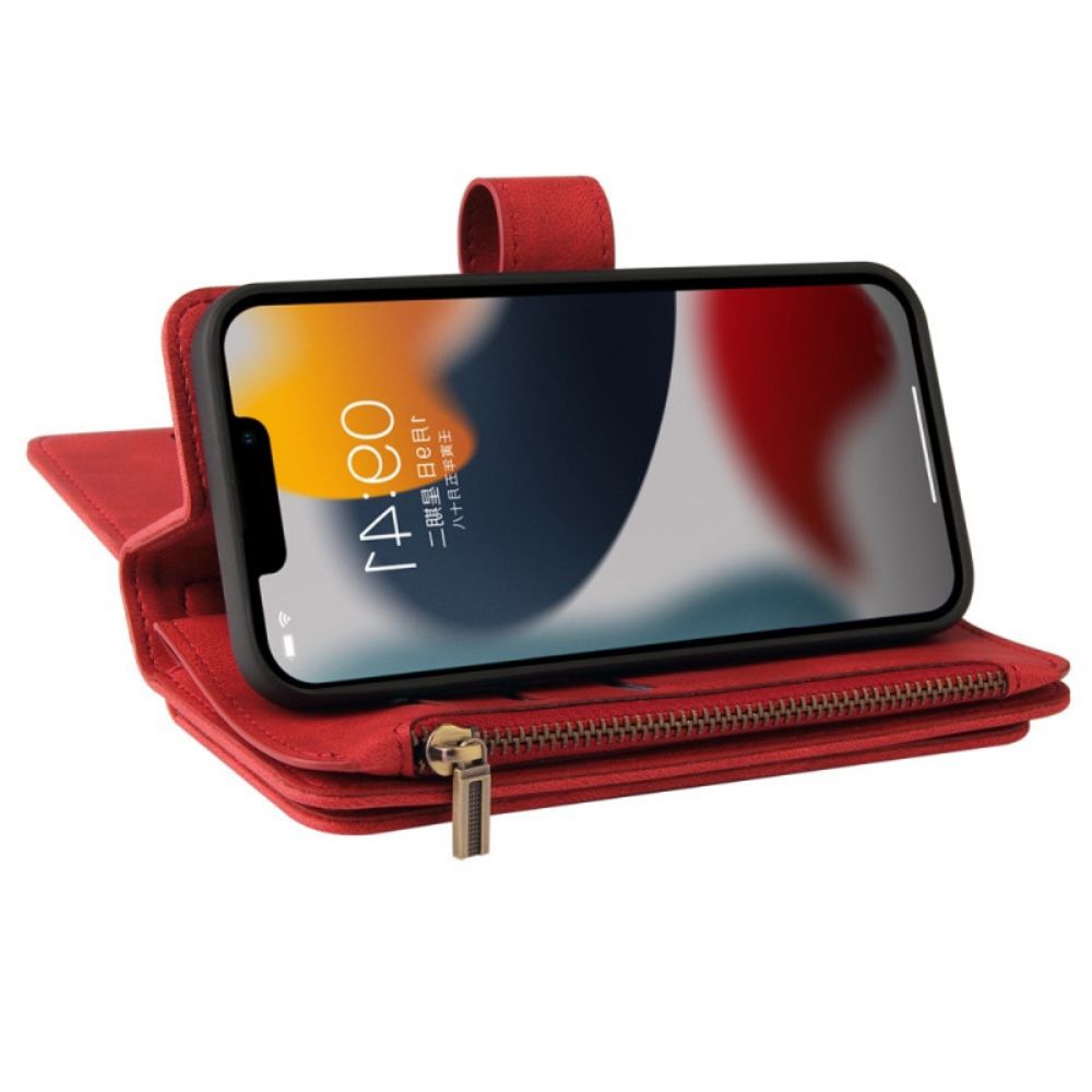 Flip Case Für iPhone 14 Multifunktionaler Kartenhalter
