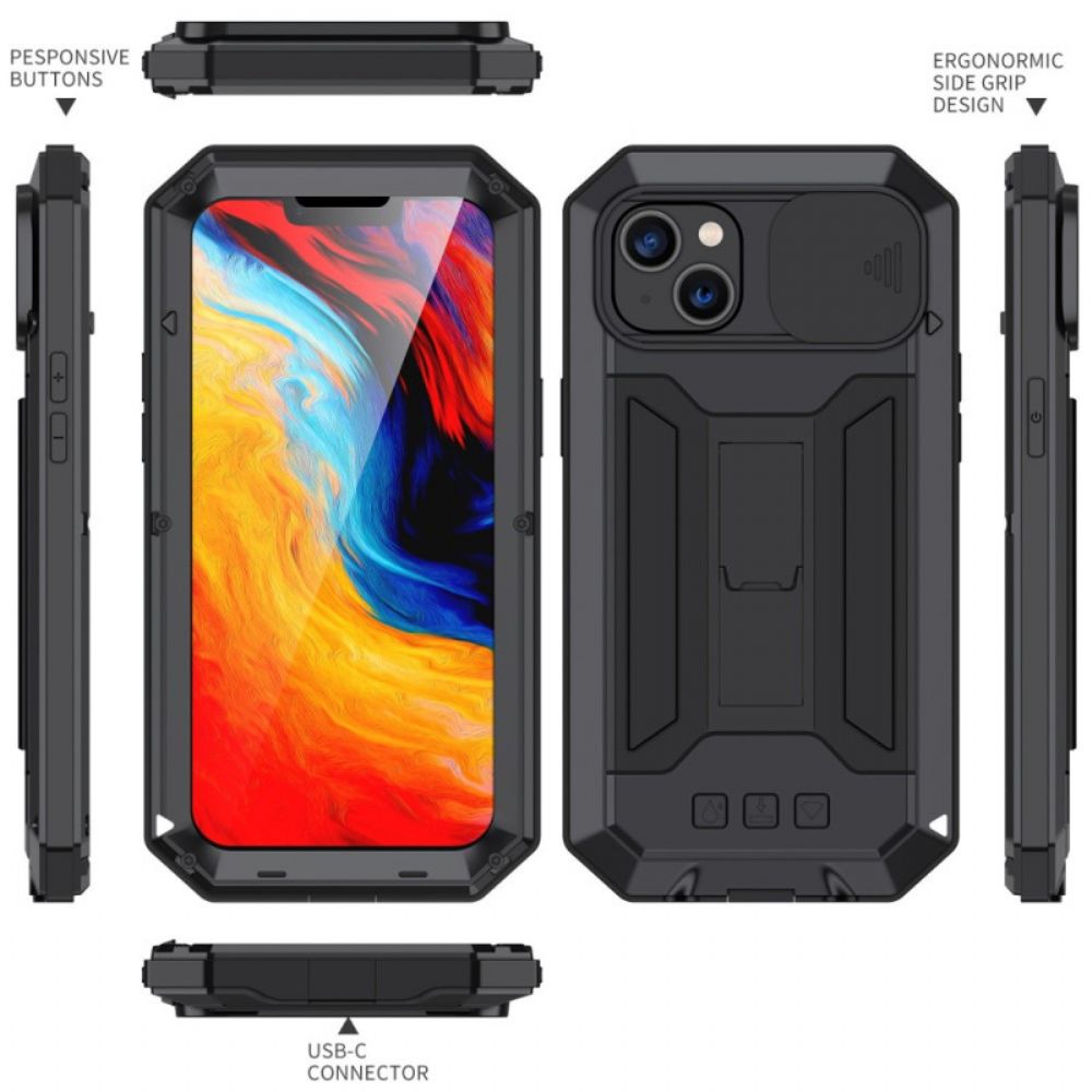 Handyhülle Für iPhone 14 Beständig Mit Bildschirm Aus Gehärtetem Glas