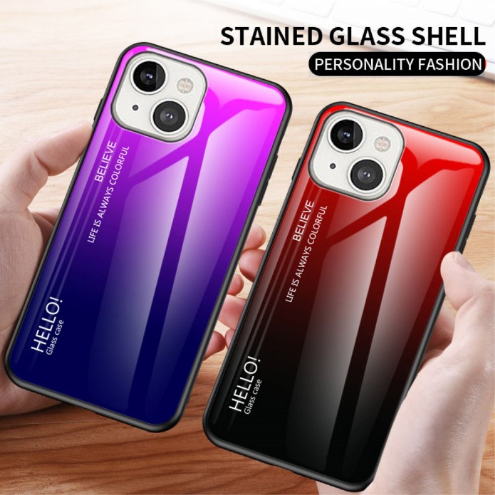 Hülle Für iPhone 14 Hallo Panzerglas