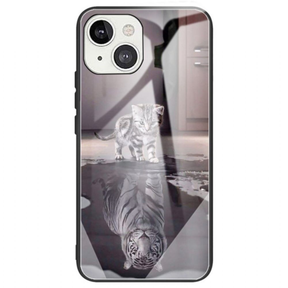 Hülle Für iPhone 14 Kätzchen Traum Gehärtetes Glas