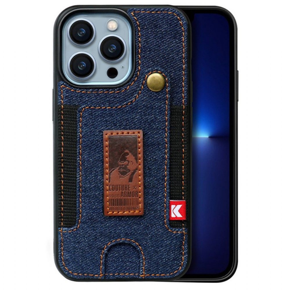 Hülle Für iPhone 14 Kartenhalter Und Jeansband