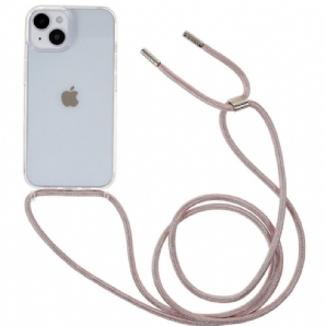 Hülle Für iPhone 14 Mit Kordel Transparenter Kordelzug
