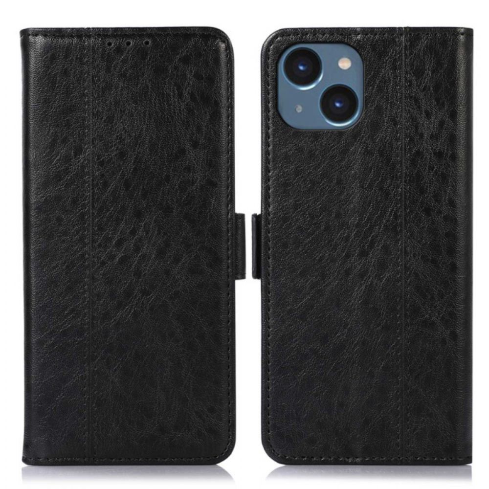 Lederhüllen Für iPhone 14 Dezentes Kunstleder