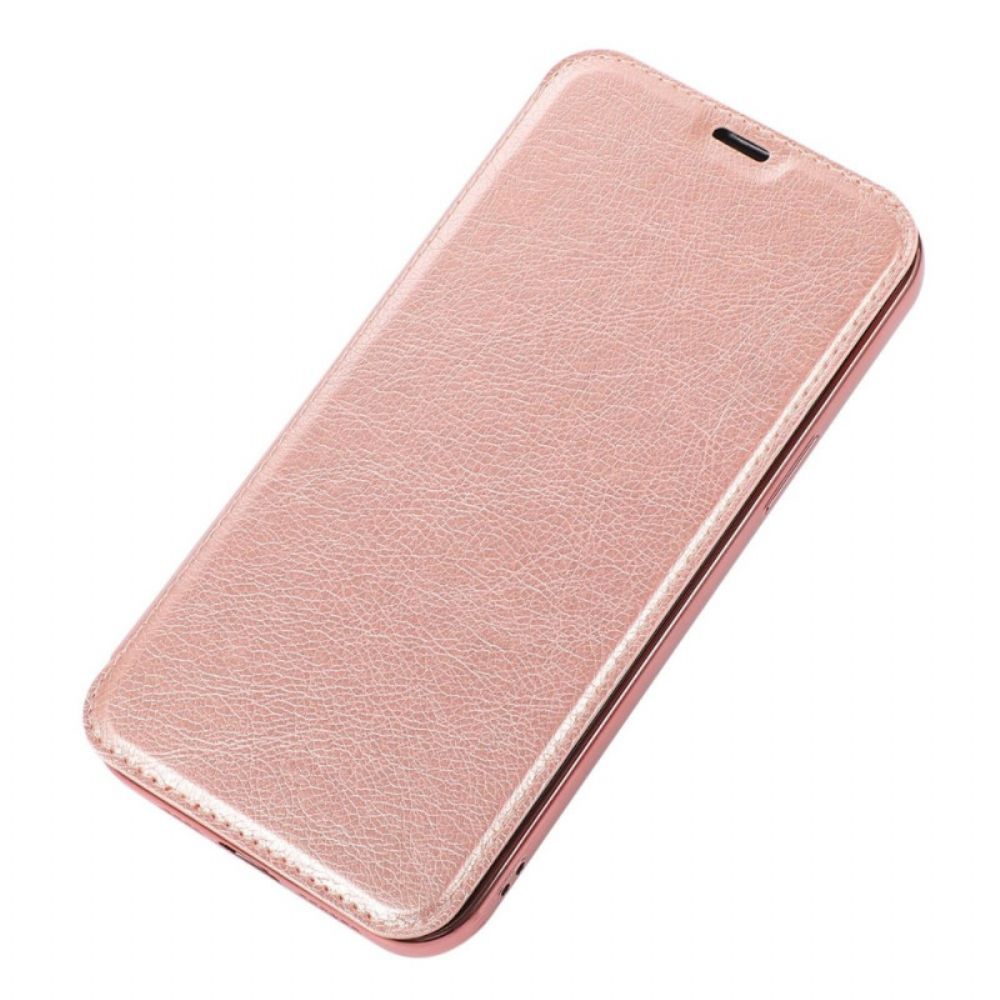 Schutzhülle Für iPhone 14 Flip Case Kartenetui Aus Kunstleder