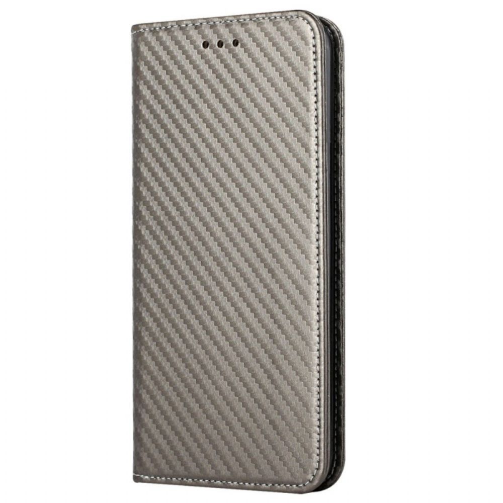 Schutzhülle Für iPhone 14 Mit Kordel Flip Case Kohlefaser-armbandstil