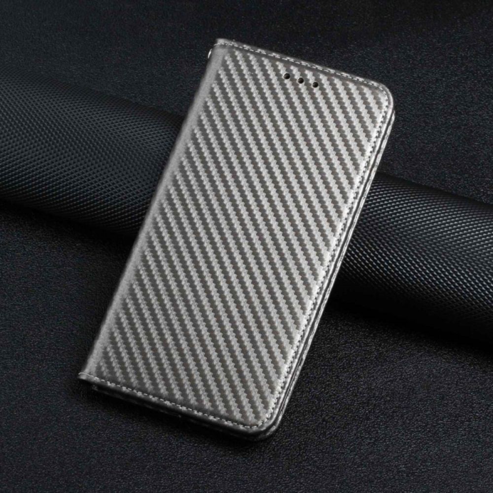 Schutzhülle Für iPhone 14 Mit Kordel Flip Case Kohlefaser-armbandstil