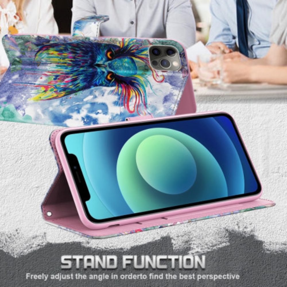 Flip Case Für Samsung Galaxy A32 5G Lichtpunkt Aquarell Vogel