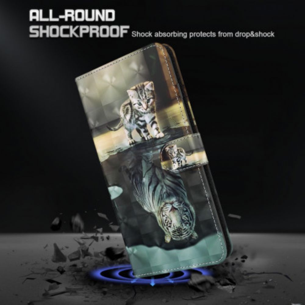 Flip Case Für Samsung Galaxy A32 5G Lichtpunkt Ernest Der Tiger