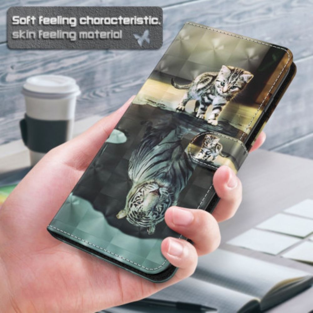 Flip Case Für Samsung Galaxy A32 5G Lichtpunkt Ernest Der Tiger