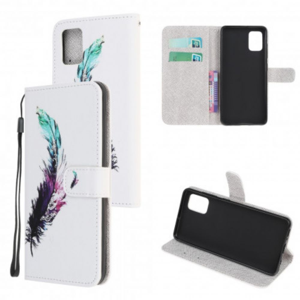 Flip Case Für Samsung Galaxy A32 5G Mit Kordel Tangafeder