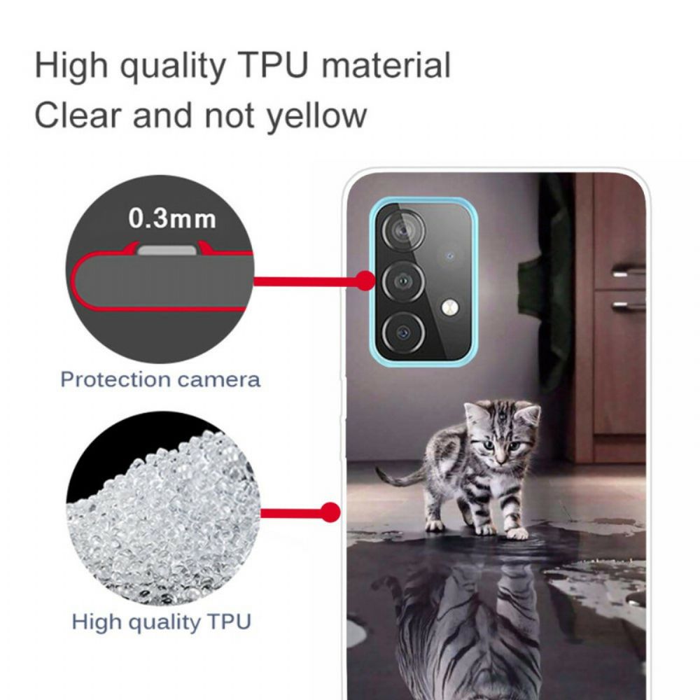 Handyhülle Für Samsung Galaxy A32 5G Ernst Der Tiger