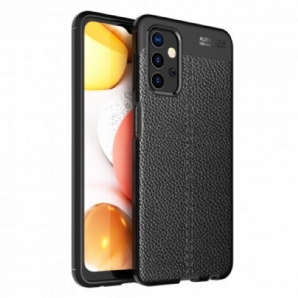 Hülle Für Samsung Galaxy A32 5G Doppellinie Litschi-leder-effekt