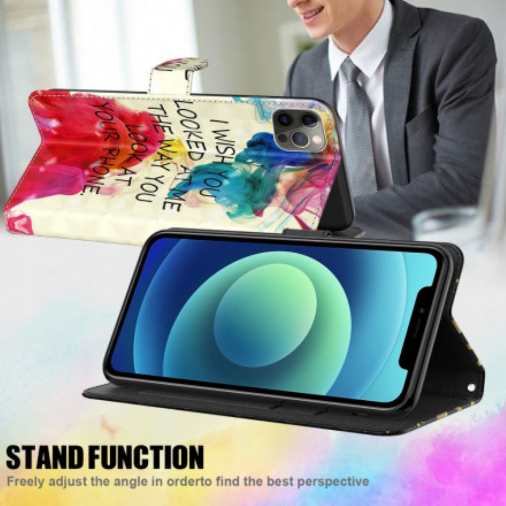 Lederhüllen Für Samsung Galaxy A32 5G Lichtpunkt I Wish Mit Lanyard