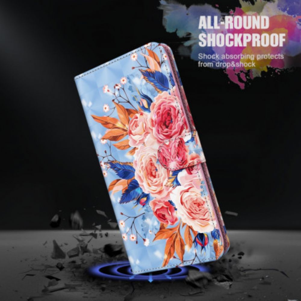 Lederhüllen Für Samsung Galaxy A32 5G Romantischer Spot Mit Umhängeband