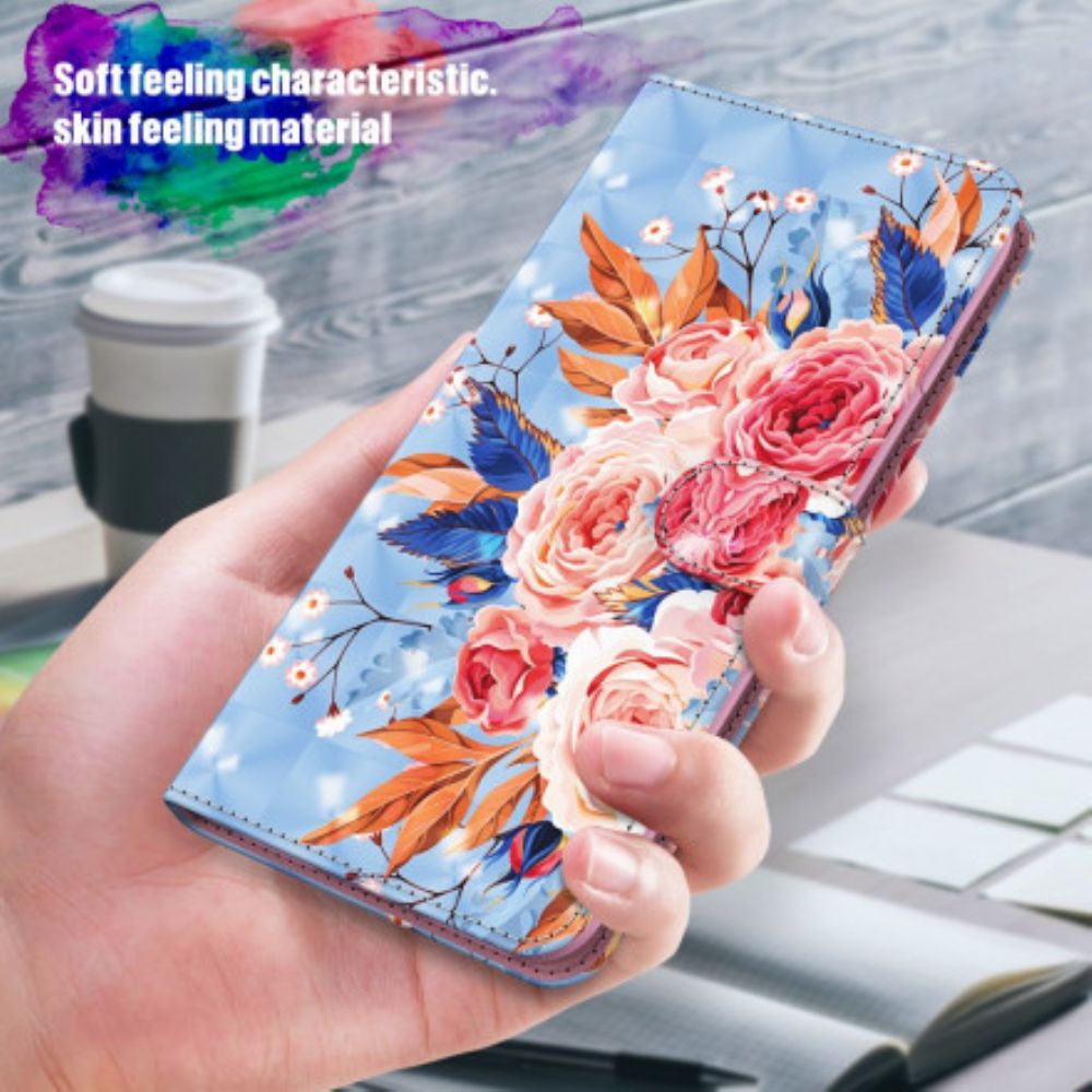 Lederhüllen Für Samsung Galaxy A32 5G Romantischer Spot Mit Umhängeband