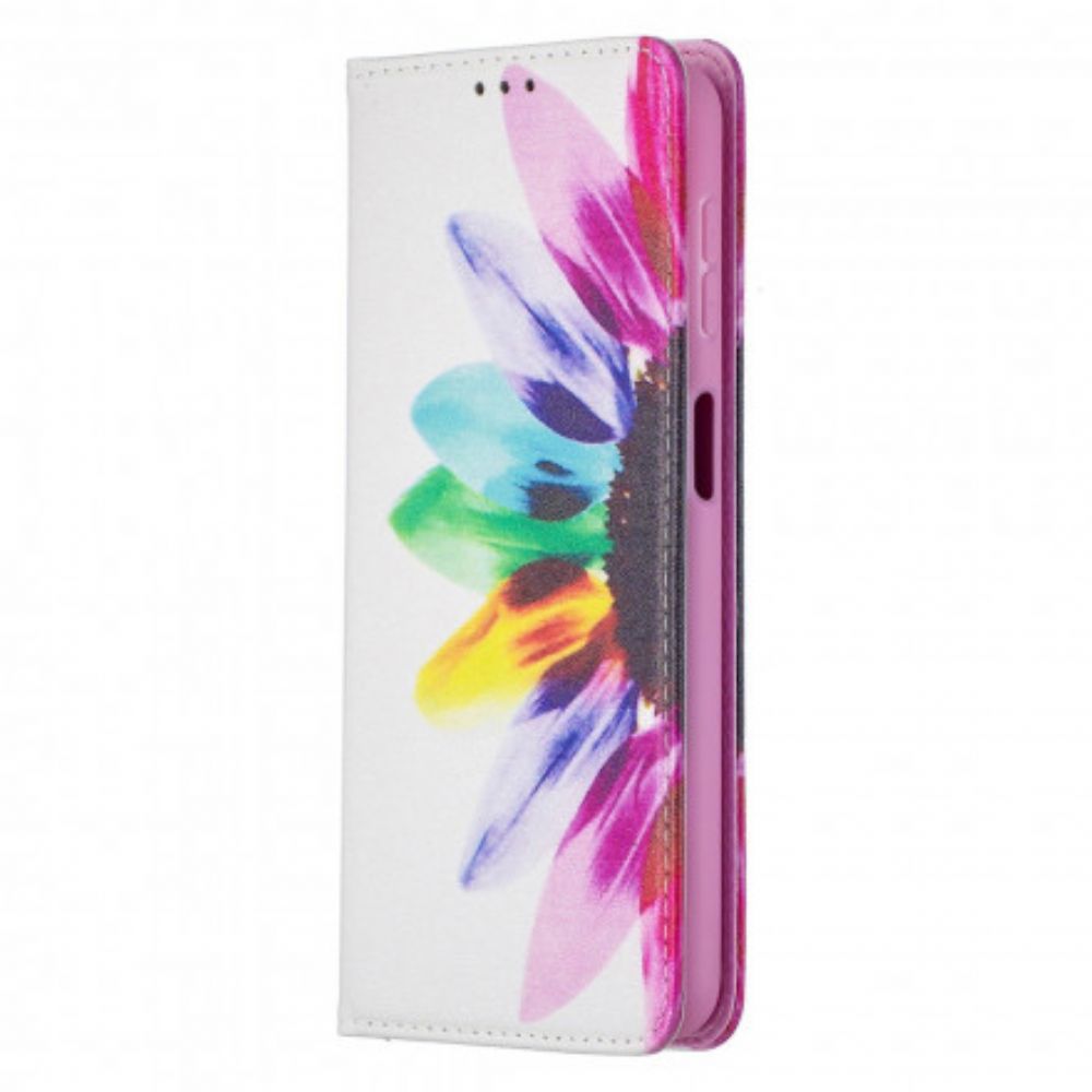 Schutzhülle Für Samsung Galaxy A32 5G Flip Case Aquarell Blume