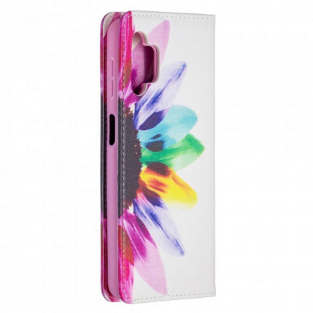 Schutzhülle Für Samsung Galaxy A32 5G Flip Case Aquarell Blume