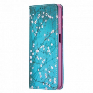 Schutzhülle Für Samsung Galaxy A32 5G Flip Case Blühende Zweige