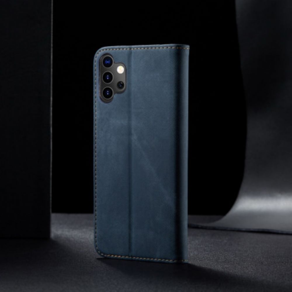 Schutzhülle Für Samsung Galaxy A32 5G Flip Case Jeansstoff