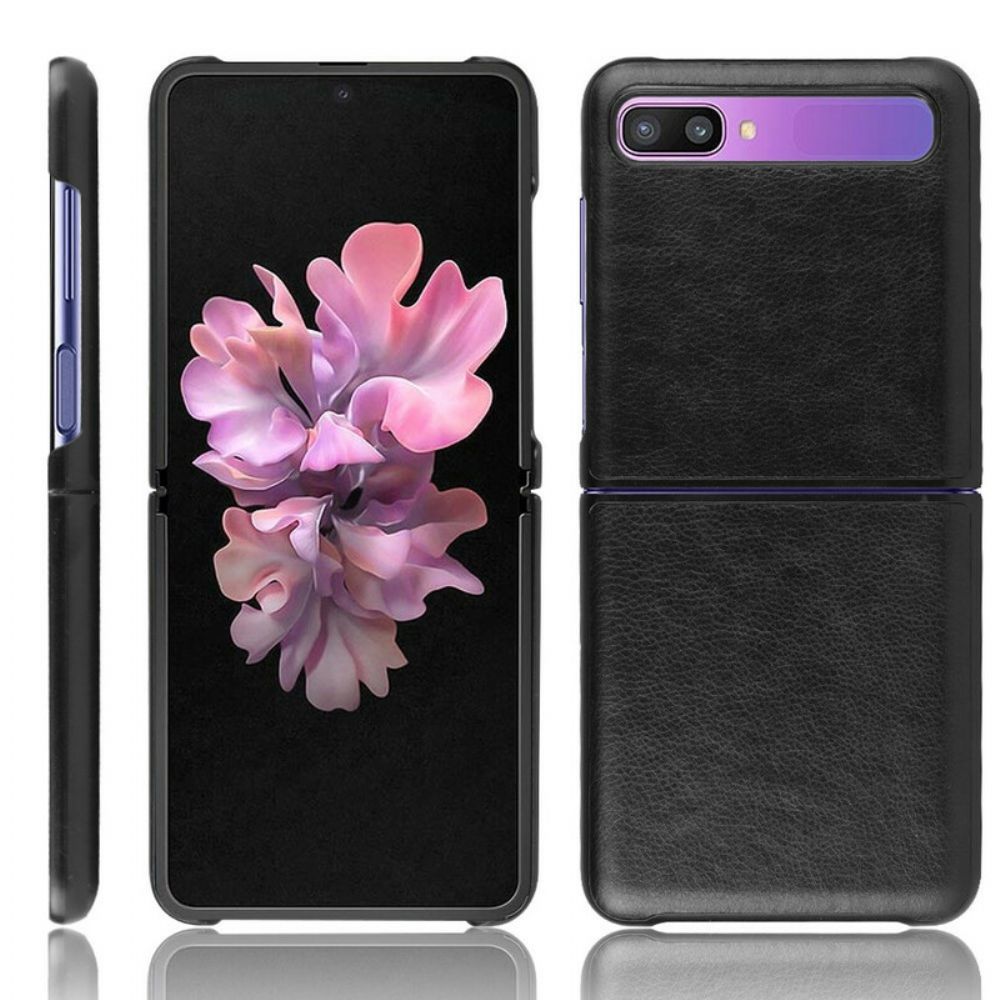 Hülle Für Samsung Galaxy Z Flip Flip Case Kunstleder Litschi