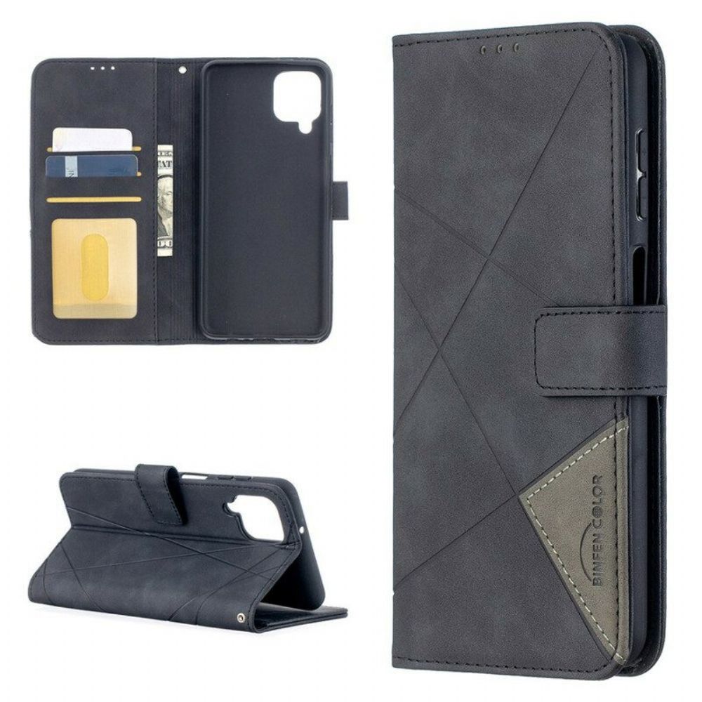Flip Case Für Samsung Galaxy M12 / A12 Binfen-farbdreiecke