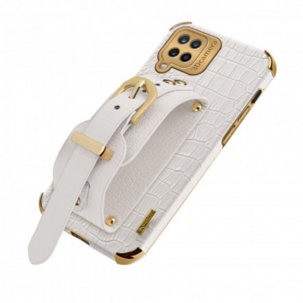 Handyhülle Für Samsung Galaxy M12 / A12 Kroko-armband