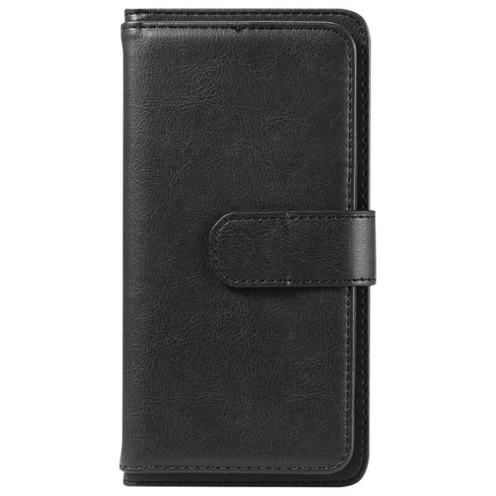 Flip Case Für iPhone 12 / 12 Pro Multifunktionshalter Für 10 Karten