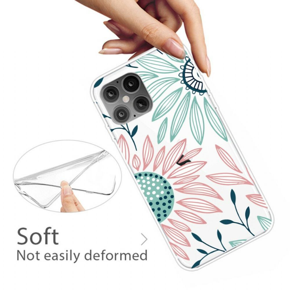 Handyhülle Für iPhone 12 / 12 Pro Durchsichtige Blume