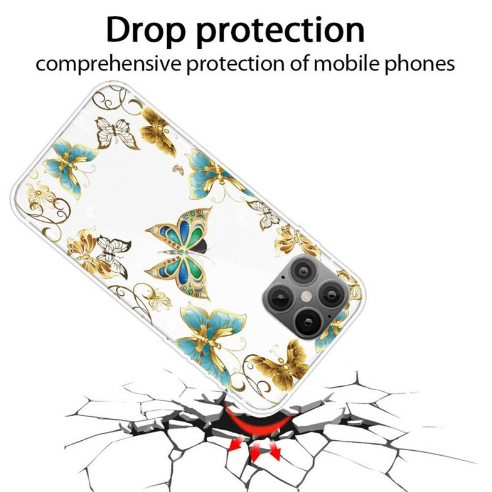 Handyhülle Für iPhone 12 / 12 Pro Schmetterlinge