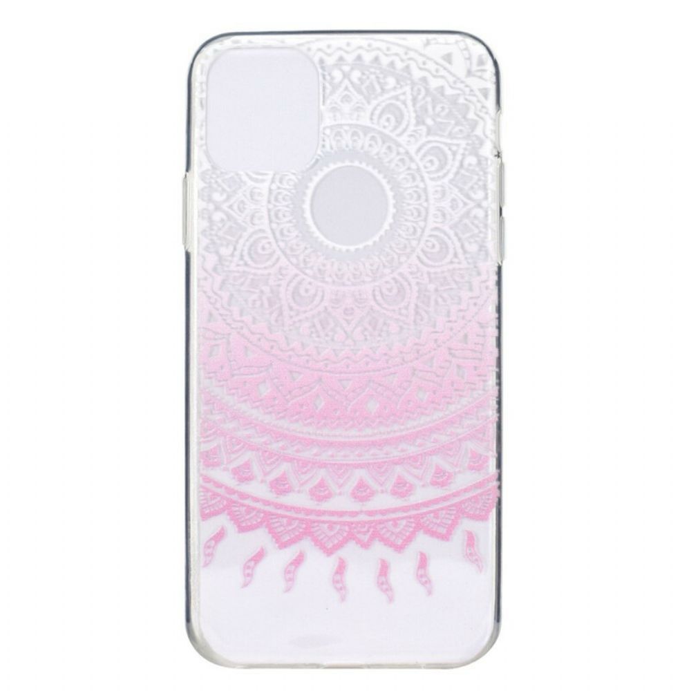Handyhülle Für iPhone 12 / 12 Pro Transparentes Farbiges Mandala