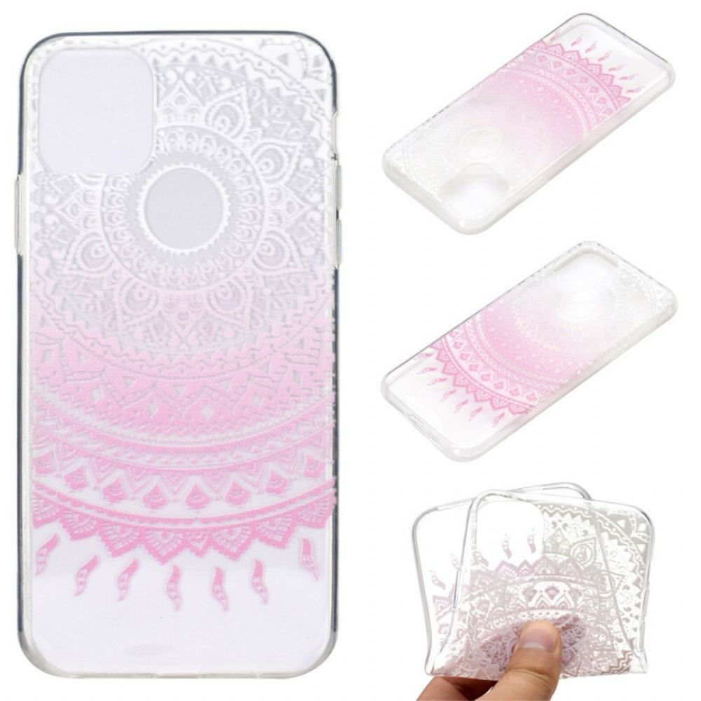 Handyhülle Für iPhone 12 / 12 Pro Transparentes Farbiges Mandala