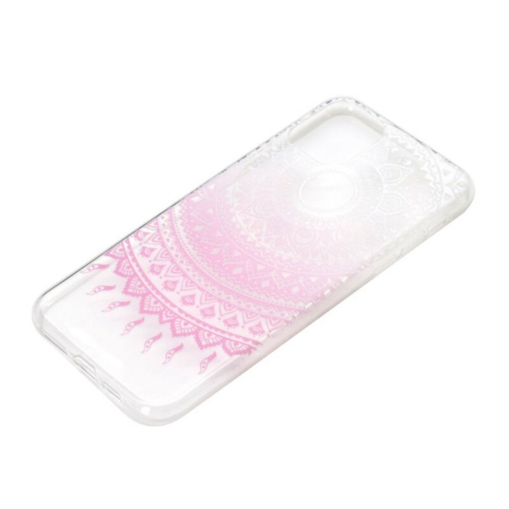 Handyhülle Für iPhone 12 / 12 Pro Transparentes Farbiges Mandala