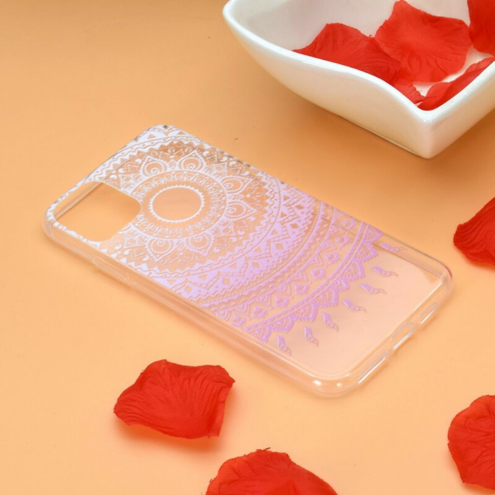 Handyhülle Für iPhone 12 / 12 Pro Transparentes Farbiges Mandala
