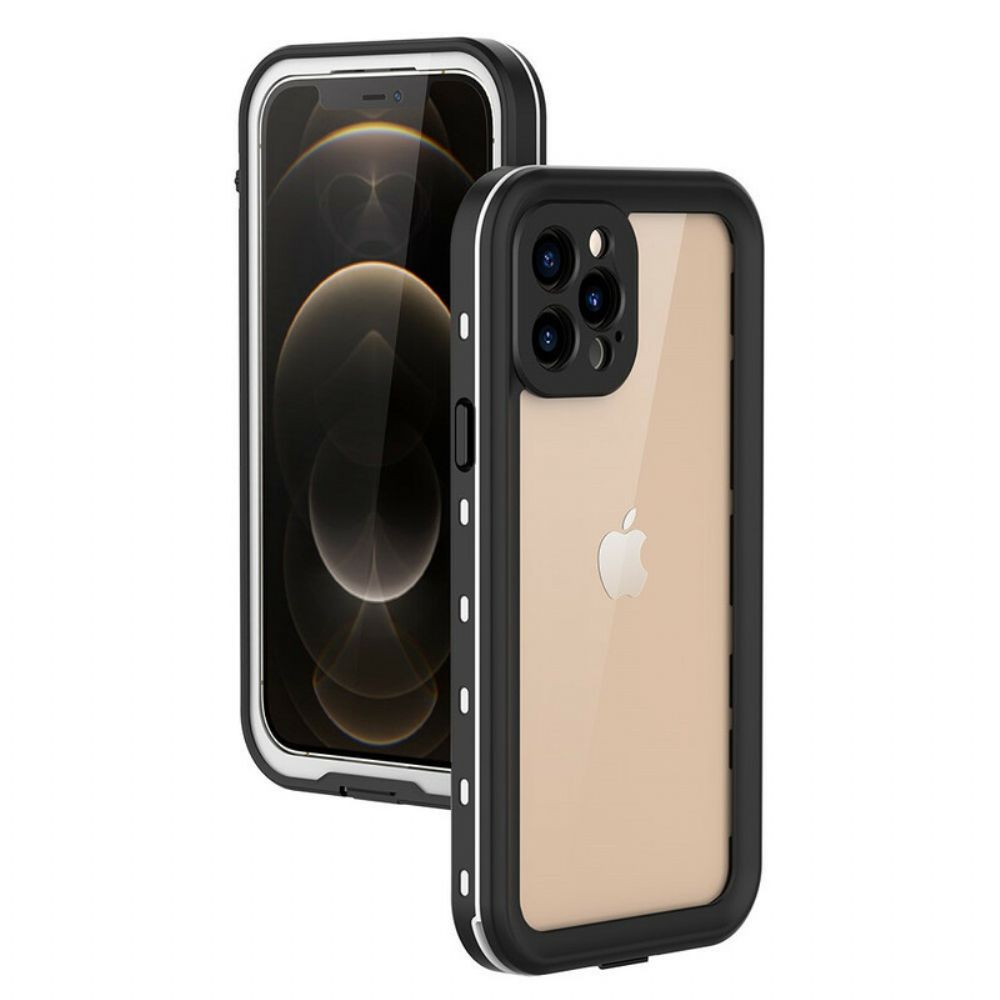 Handyhülle Für iPhone 12 / 12 Pro Wasserfester Transparenter Redpepper Punkt
