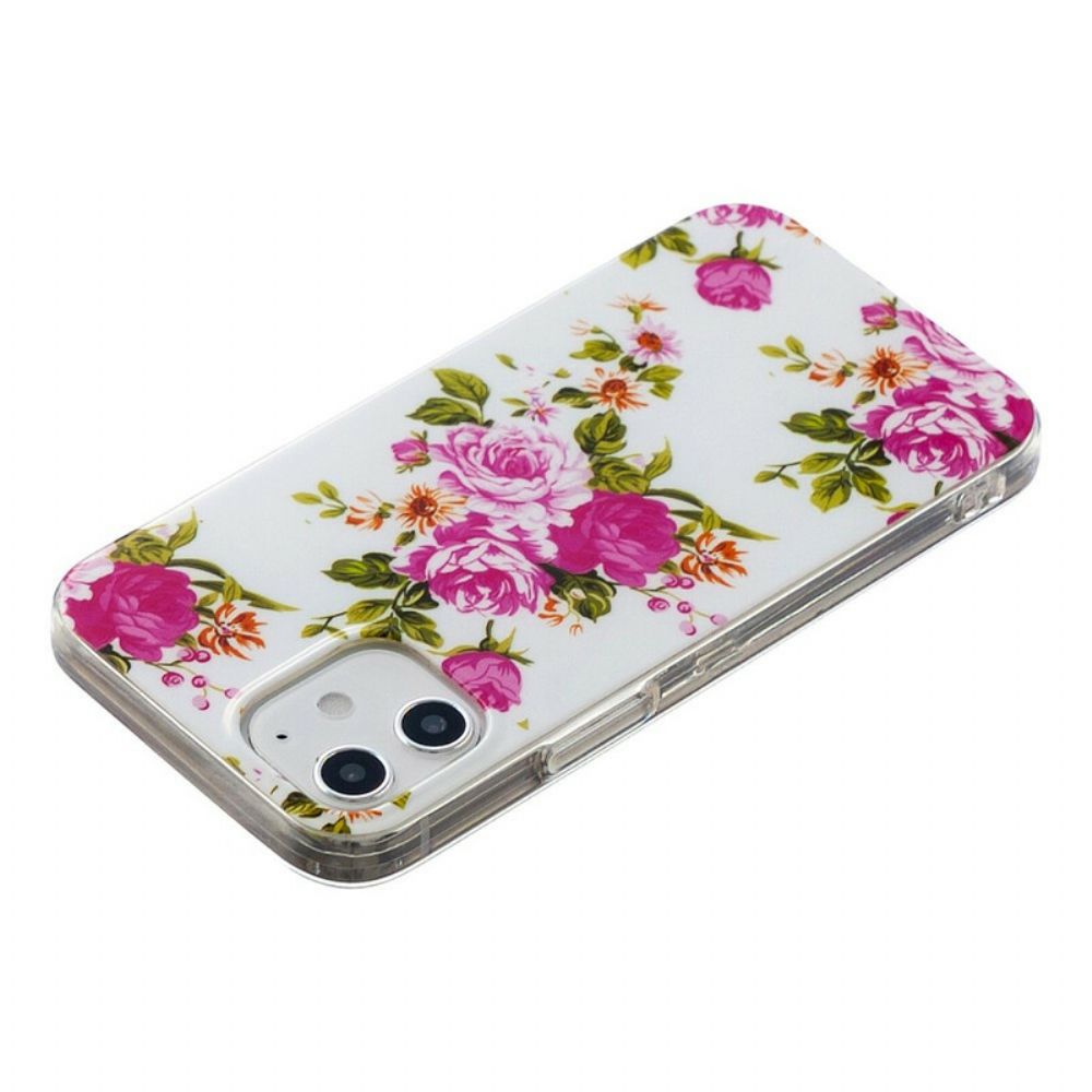 Hülle Für iPhone 12 / 12 Pro Fluoreszierende Freiheitsblumen