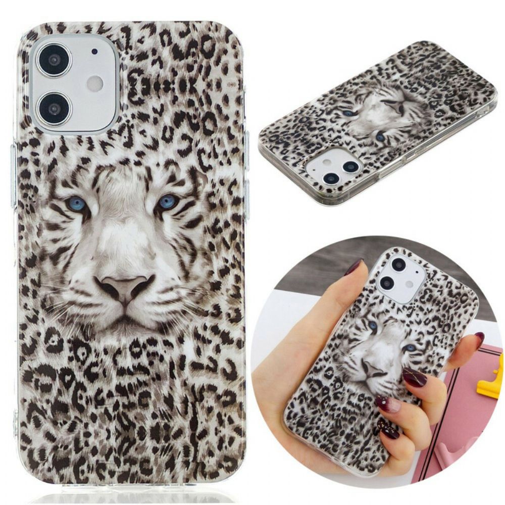 Hülle Für iPhone 12 / 12 Pro Fluoreszierender Leopard