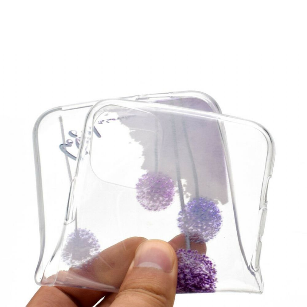 Hülle Für iPhone 12 / 12 Pro Transparenter Bunter Löwenzahn