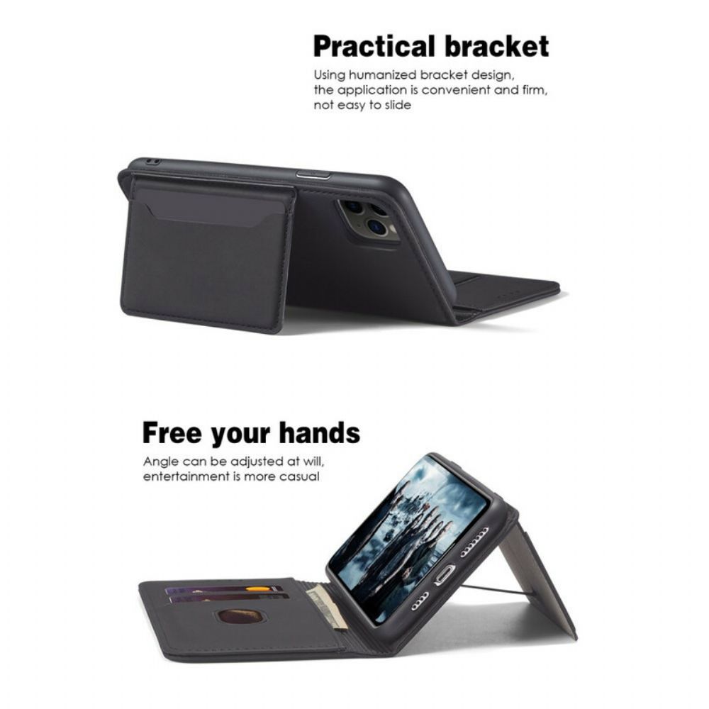 Schutzhülle Für iPhone 12 / 12 Pro Flip Case Stützkartenhalter