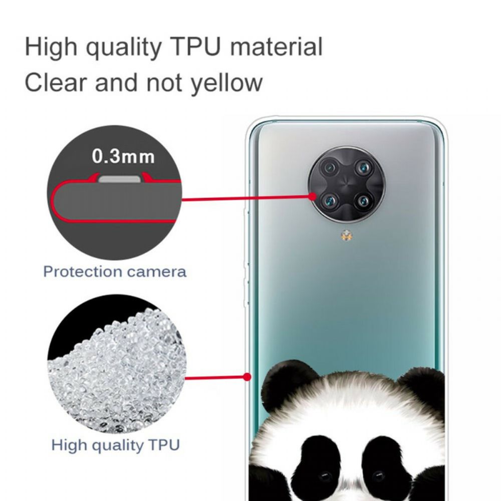 Handyhülle Für Poco F2 Pro Transparenter Panda