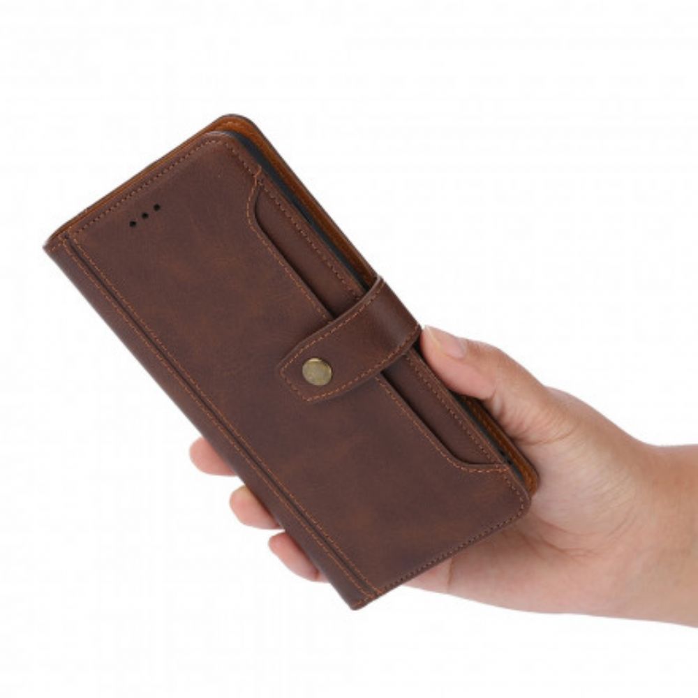 Flip Case Für iPhone SE 3 / SE 2 / 8 / 7 Kartenhalter Vorne Mit Riemen