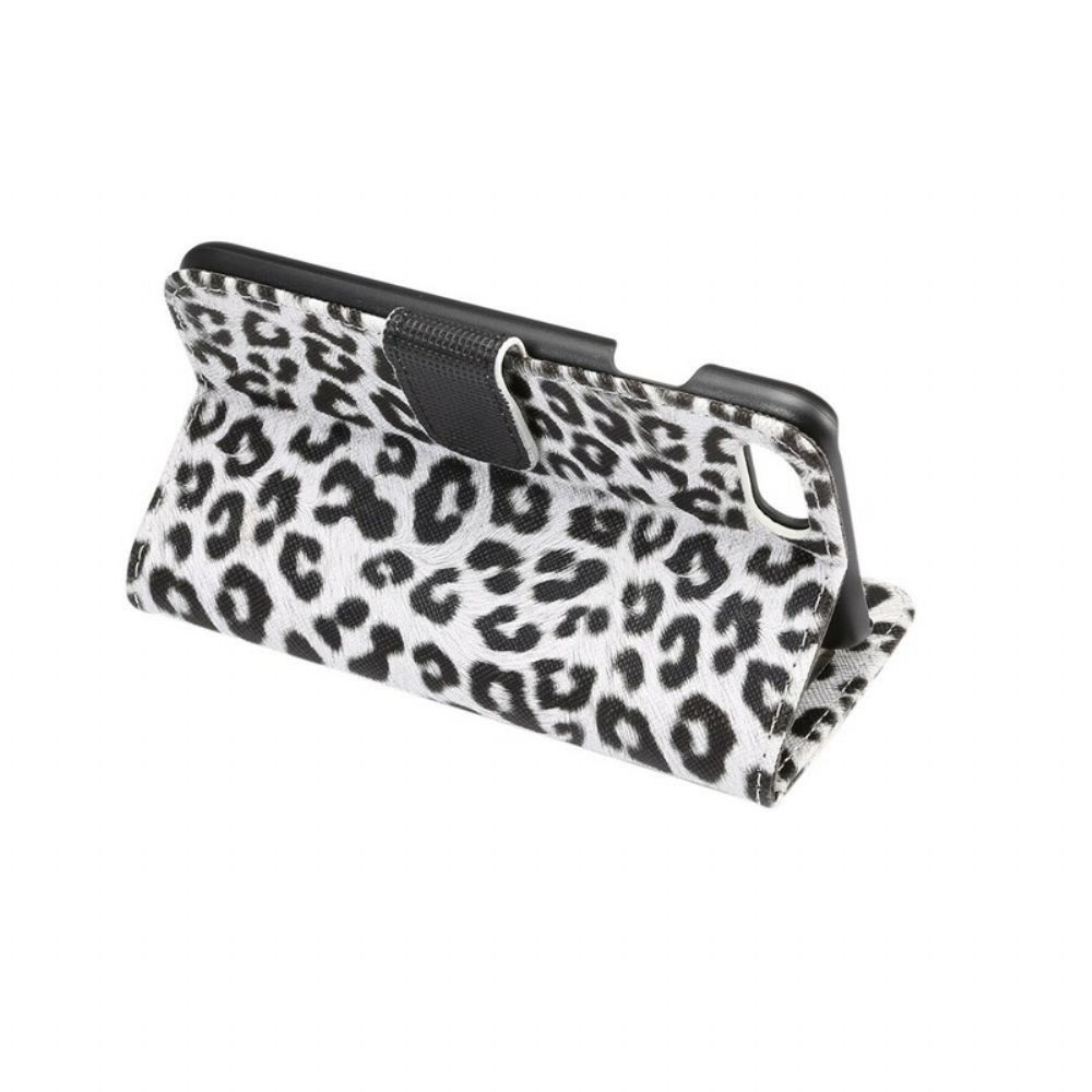 Flip Case Für iPhone SE 3 / SE 2 / 8 / 7 Leopard